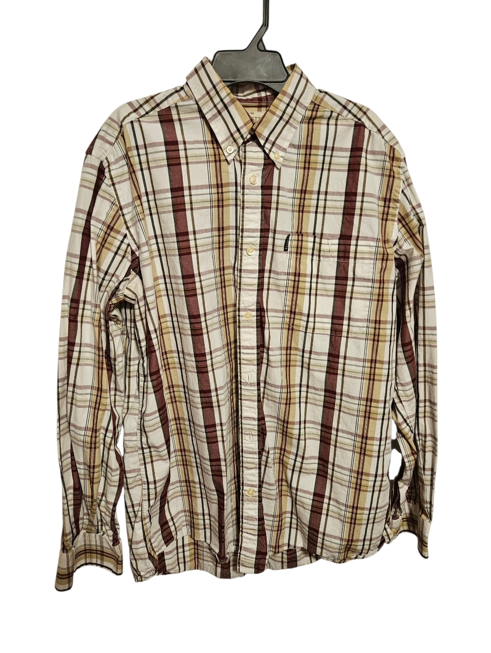 Beretta Mens Plain Button Down Size Medium